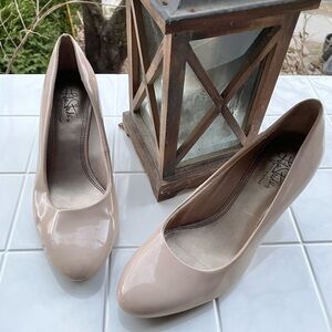 LifeStride Parigi Taupe Patent Heels Pumps Women size 10